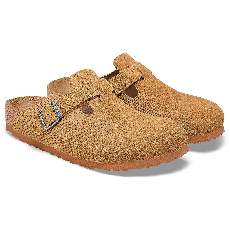Klapki unisex Birkenstock Boston Corduroy Cork