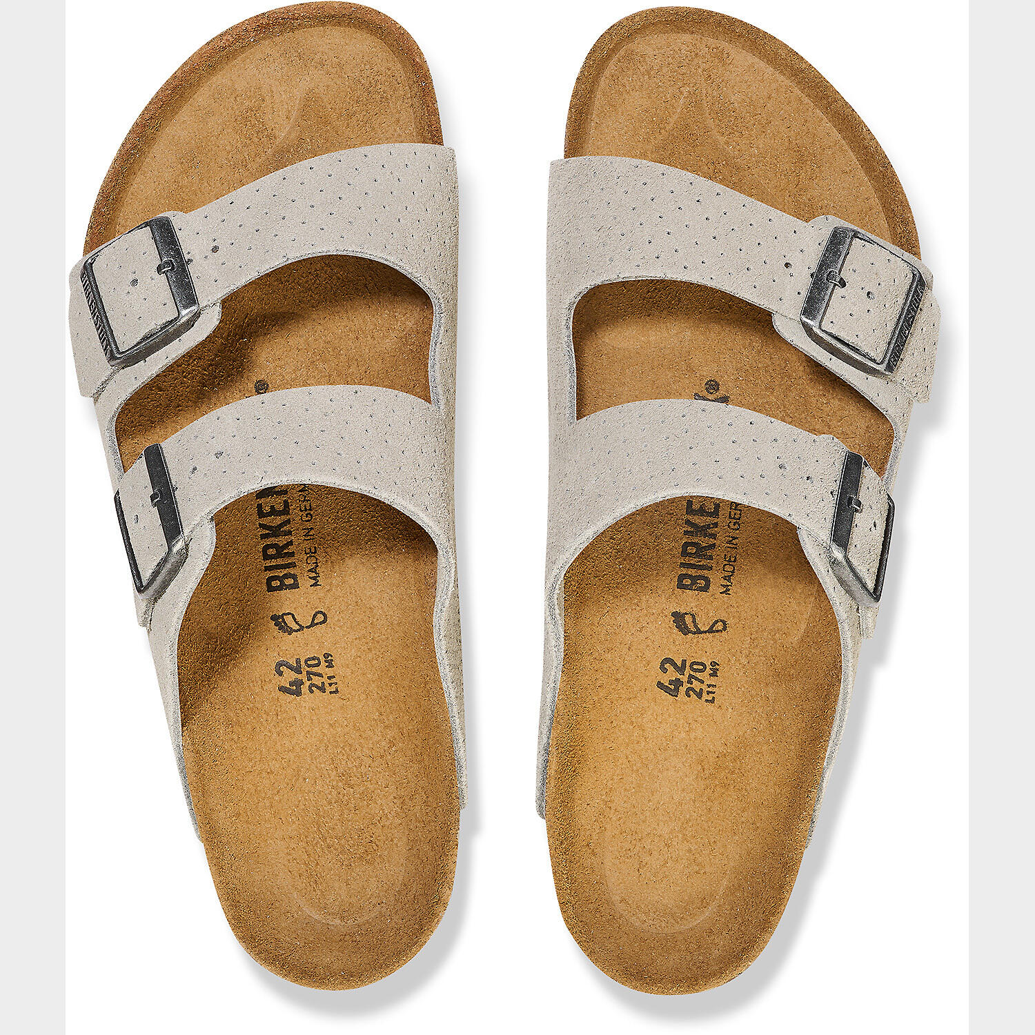 Sandale arizona en suede perforé pour adulte 5/6