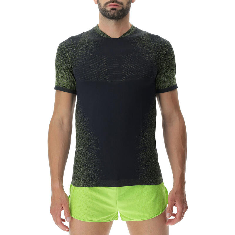 Camiseta de Running de hombre de Running de Excel Ow negro