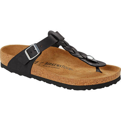 BIRKENSTOCK Damen Sandale Gizeh Braided LEOI Black