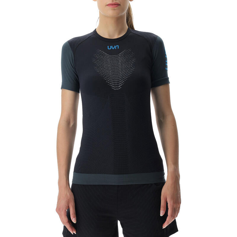 Camiseta de Running de mujer de Running de Pb42 Ow negro