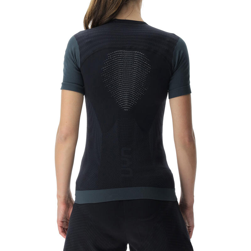 Camiseta de Running de mujer de Running de Pb42 Ow negro