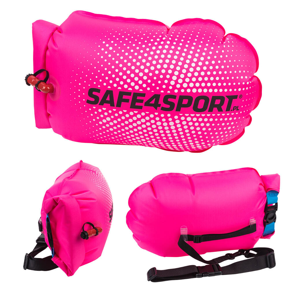 SAFE4SPORT Boa gonfiabile di sicurezza per il nuoto PerfectSwimmer+ con tasca portaoggetti