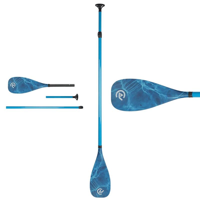 Pagaie SUP 100% carbone - 3 sections - 165-215 cm - 630g - Coasto Feather