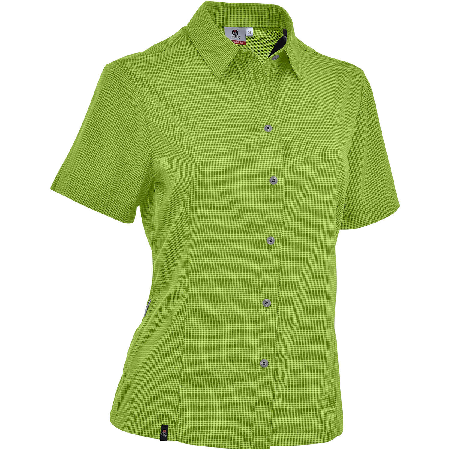 Damen Bluse Halserspitze 4XT 1/2