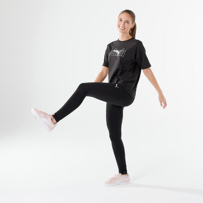 2ND LIFE - Dámské fitness legíny bavlněné černé (S) - Vynikající stav - Nové