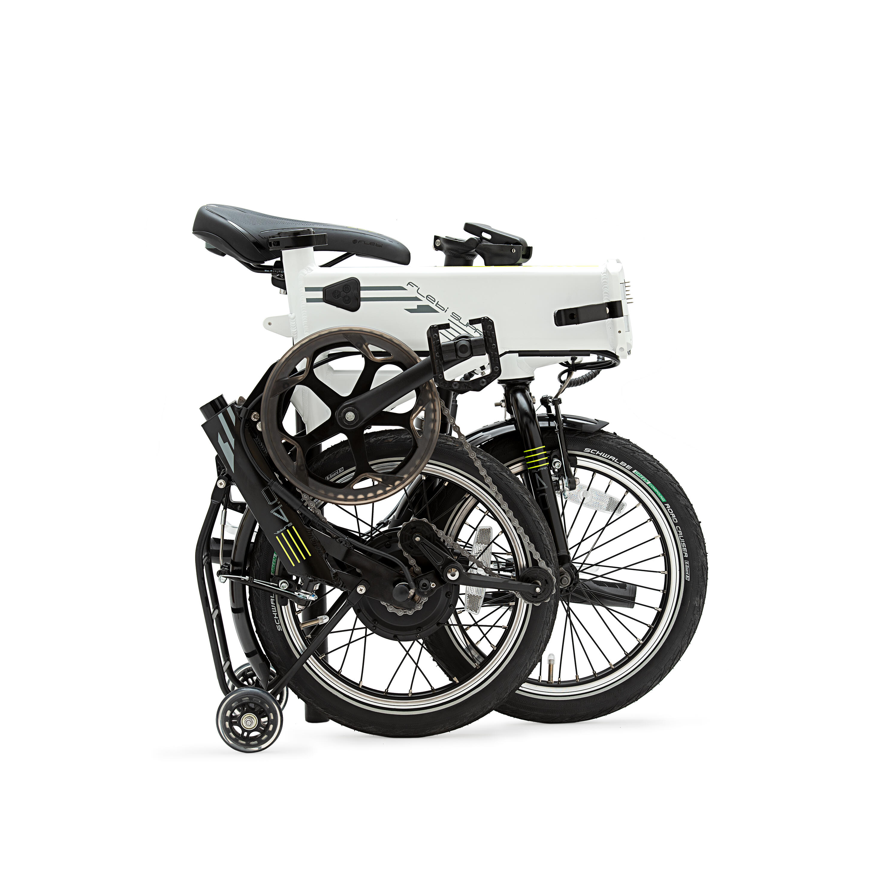 Opvouwbare elektrische fiets Supra 4.0 lite Wit 16 Wielen Actieradius 50 km