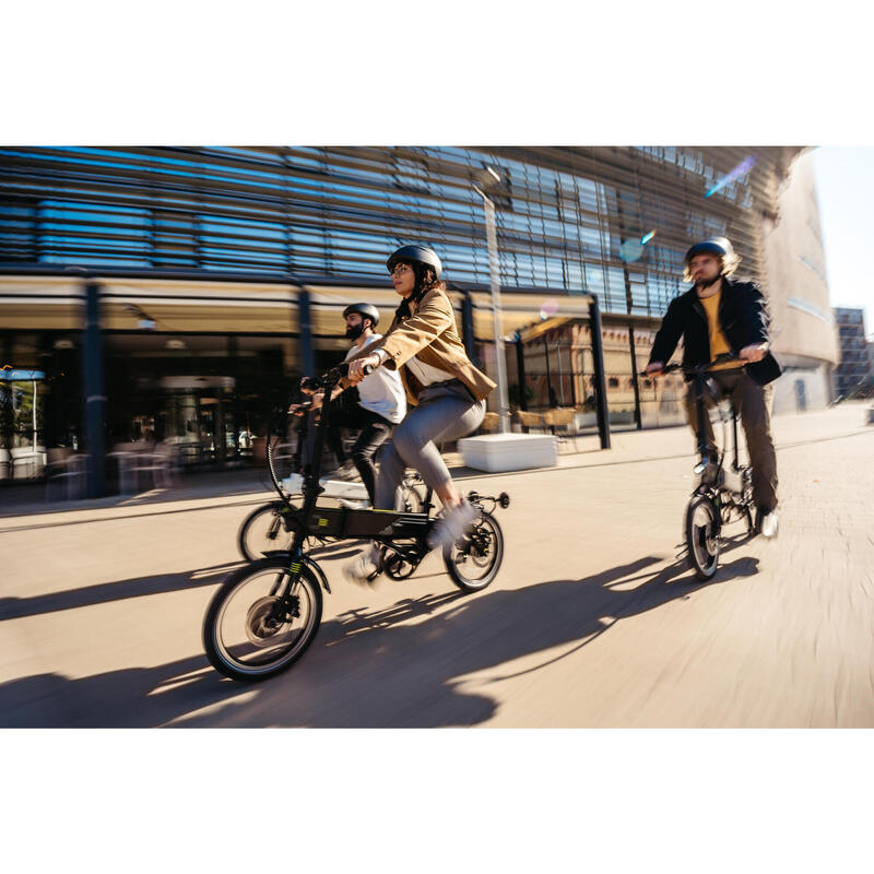 Elektryczny rower składany Supra 4.0 Black lime | Koła 16” | Zasięg 70 km