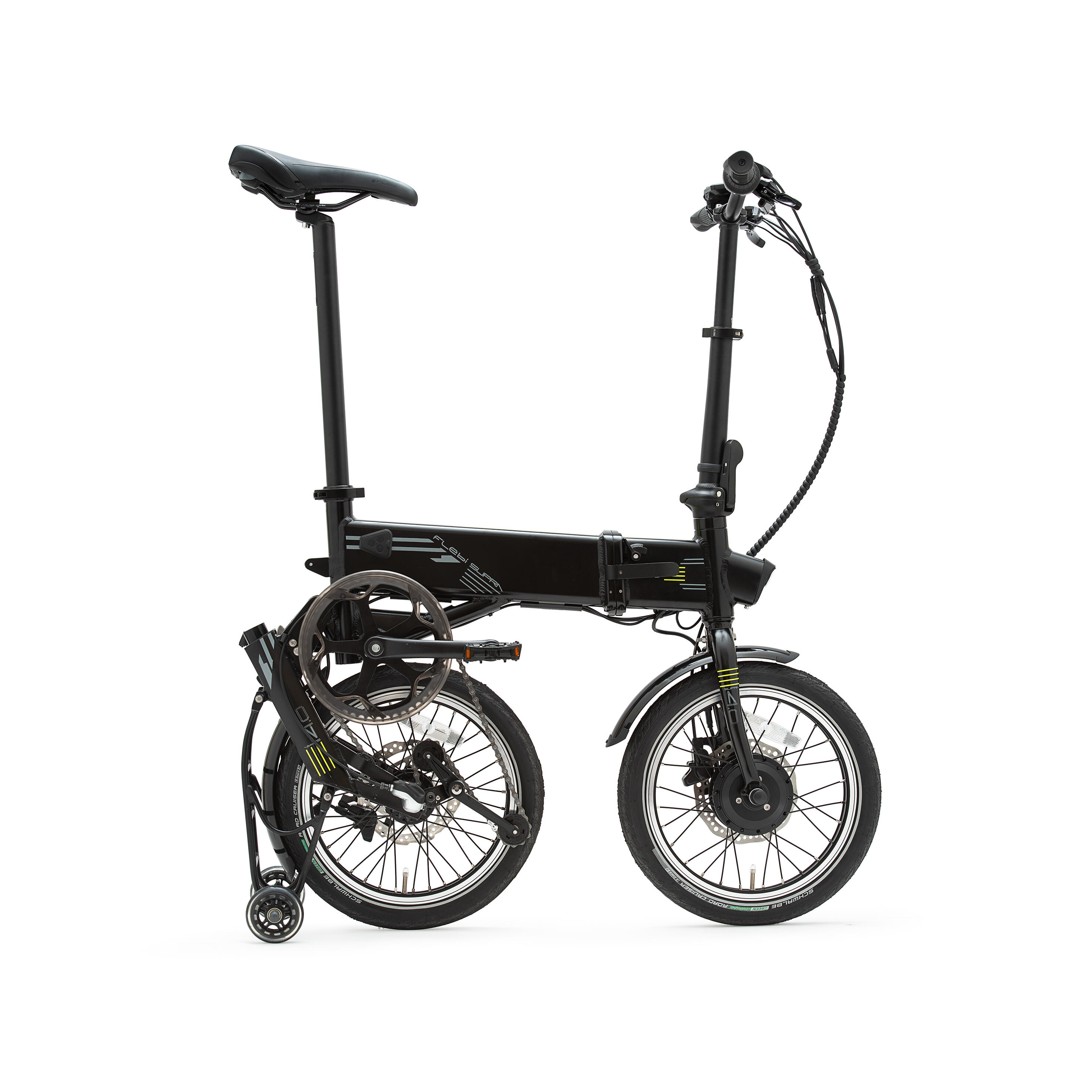 Vélo électrique pliant Supra 4.0 Black lime | Roues 16