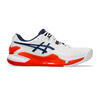 Zapatillas Asics Gel Resolution 9 Clay Blanco Azul Marino -  - 40