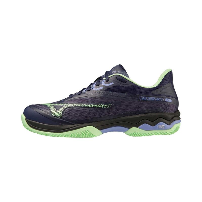 Zapatillas Mizuno Wave Exceed Light 2 Padel Negro Verde 61gb232267