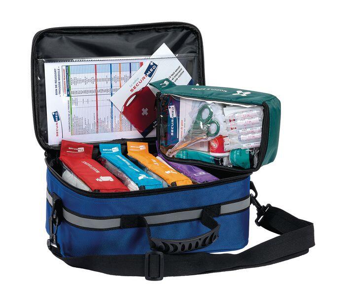 Trousse de 1er secours en Kit multipochettes bleue Module - 154 pièces 3/3