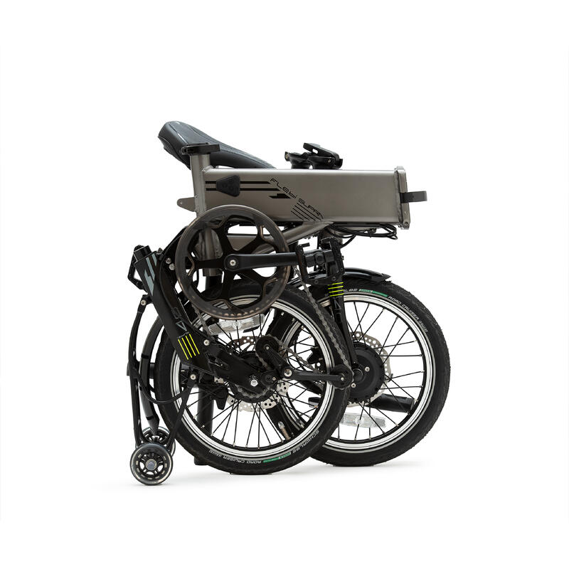 Vélo électrique pliant Supra 4.0+ Titanium grey | Roues 16" | Autonomie 90 km