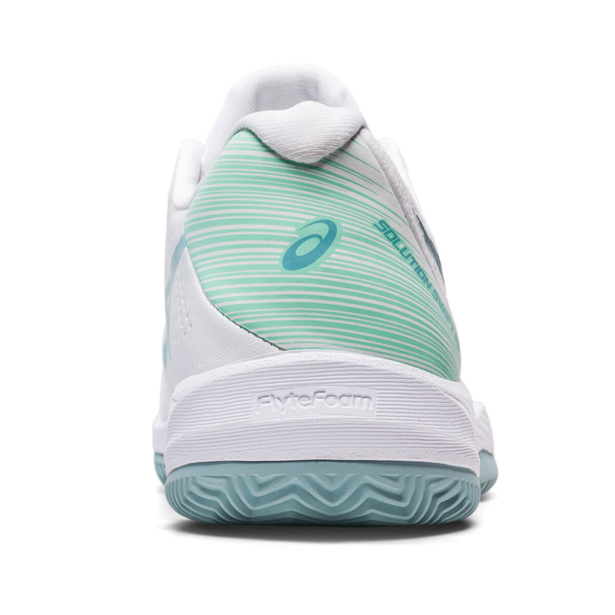 Scarpe Da Donna Asics Solution Swift Ff Clay 1042a198 104 Bianche E Blu 4/5