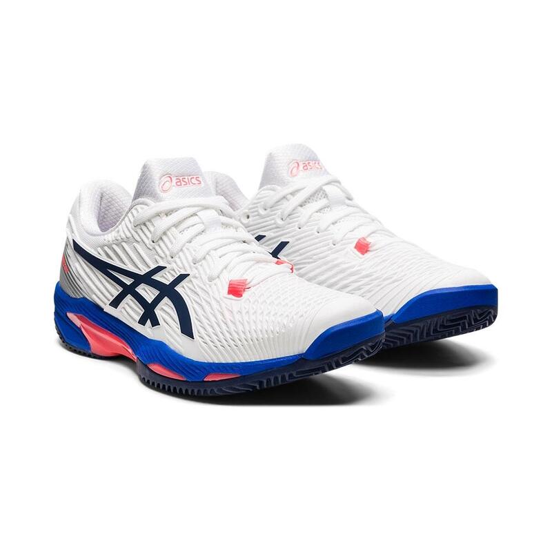 Asics Solution Speed Ff 2 Clay Bianco Blu Donna