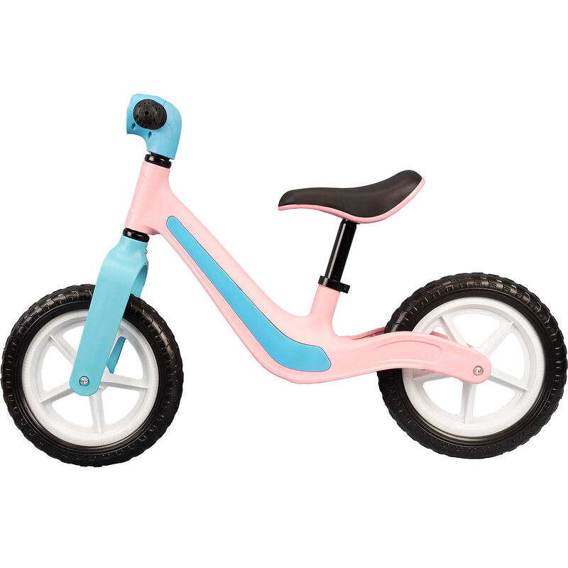 Bicicleta fara pedale cu lumini si muzica Rider, 12 inch, roz