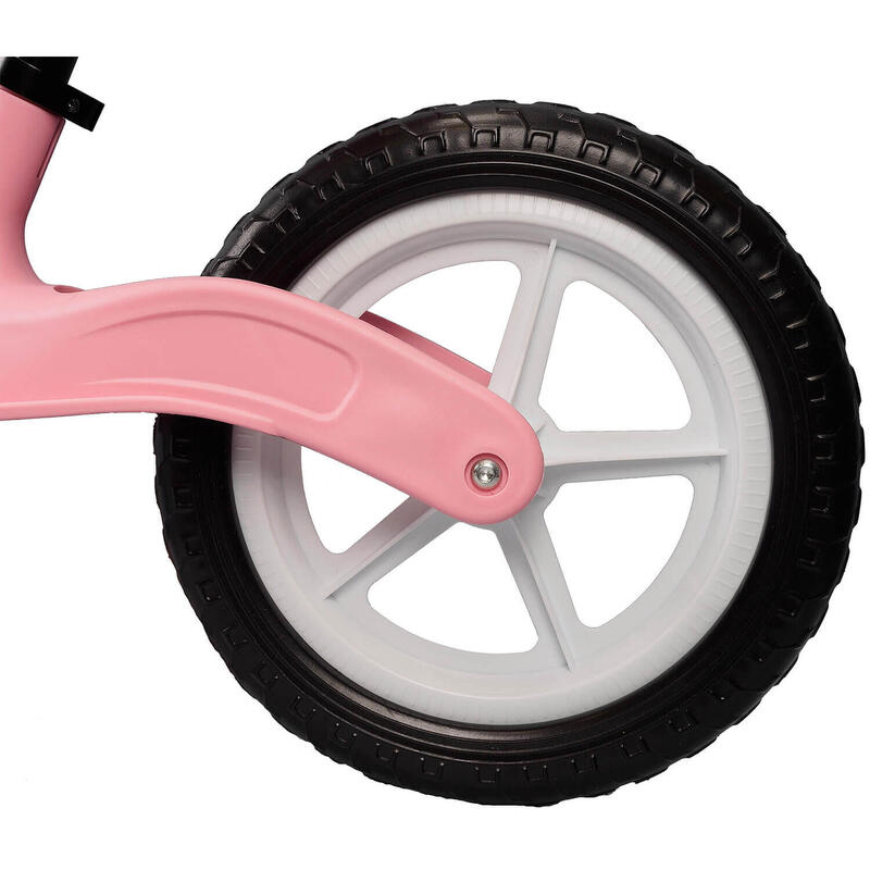 Bicicleta fara pedale cu lumini si muzica Rider, 12 inch, roz