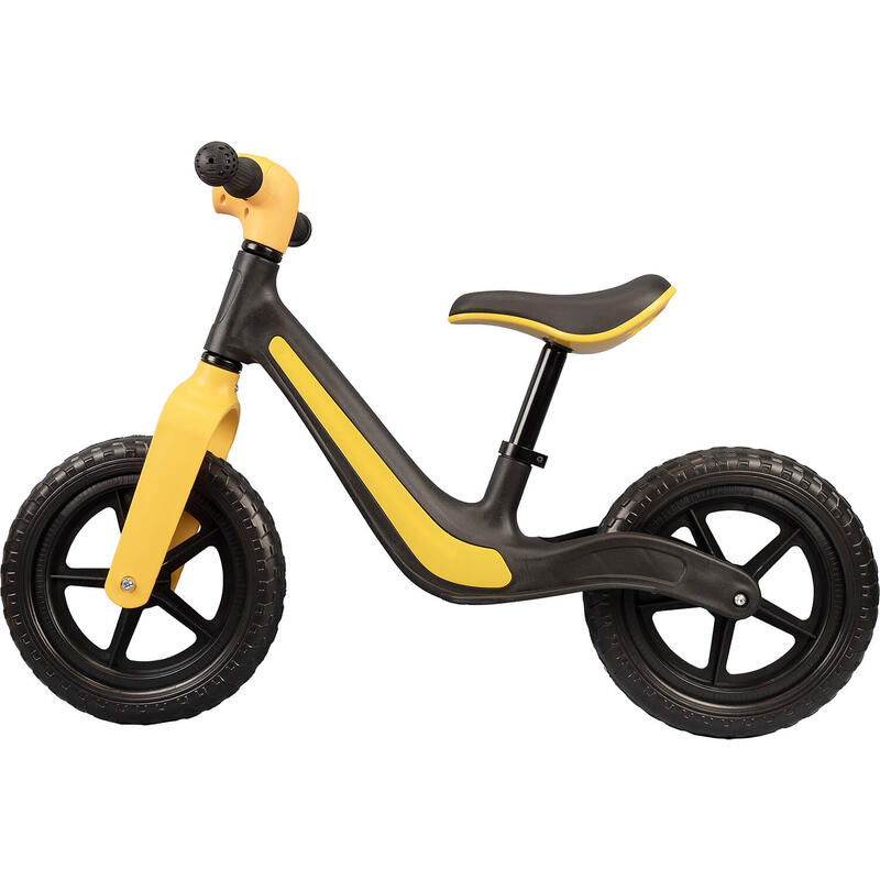 Bicicleta fara pedale cu lumini si muzica Rider, 12 inch, negru/portocaliu
