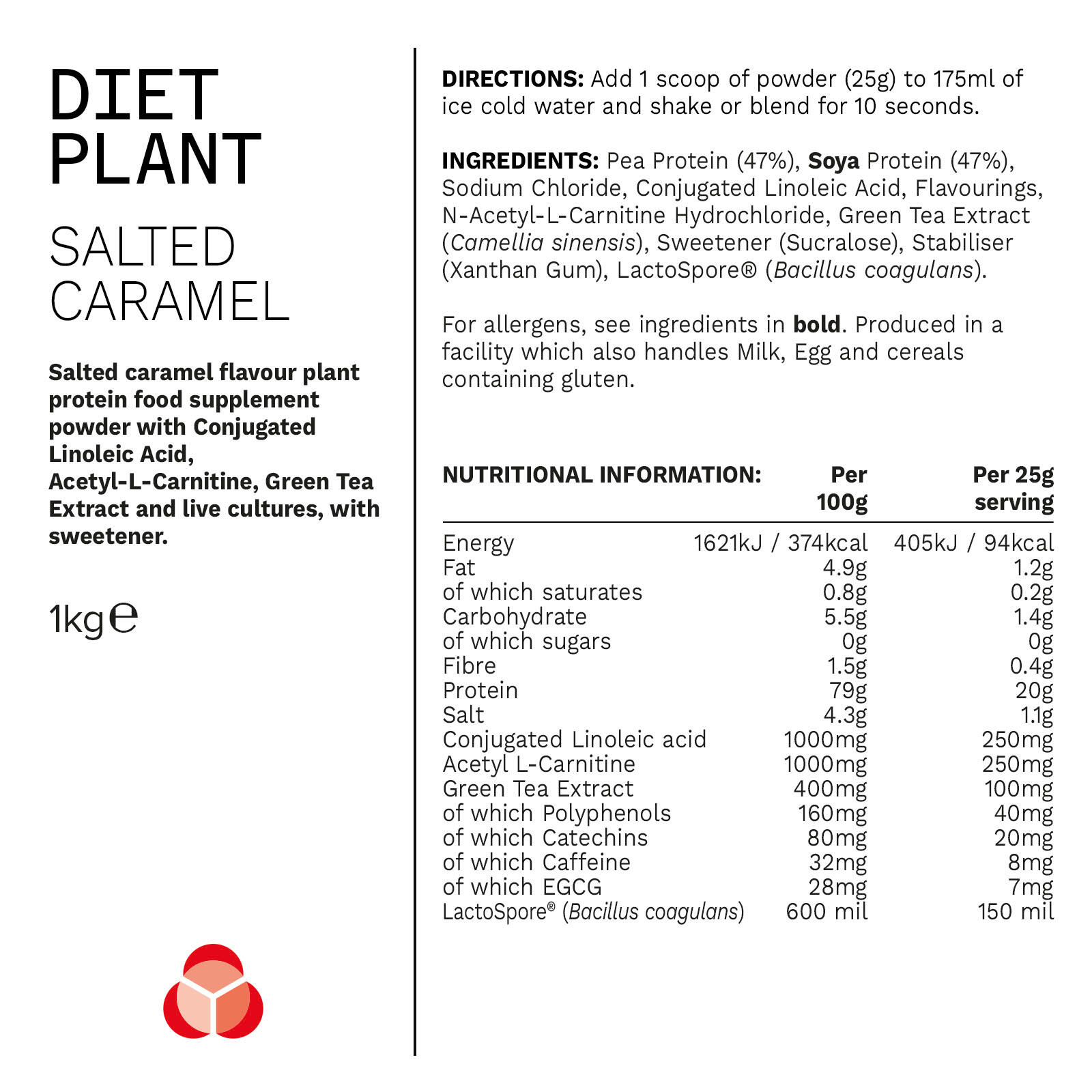 PhD Nutrition | Diet Plant Powder | Salted Caramel Flavour | 1kg 5/5