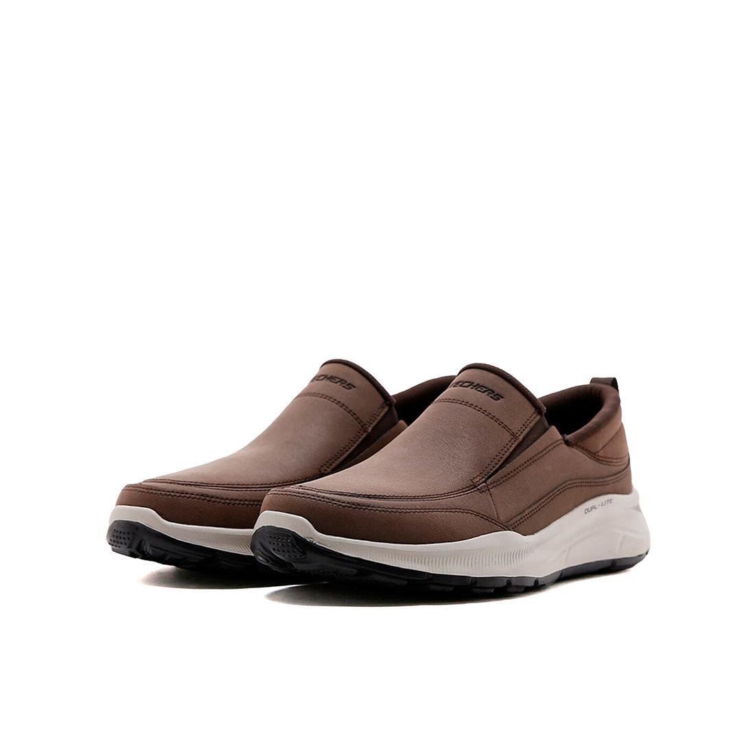 Zapatillas Deportivas Caminar Hombre Skechers 232517_CHOC Chocolate sin Cordones 3/5