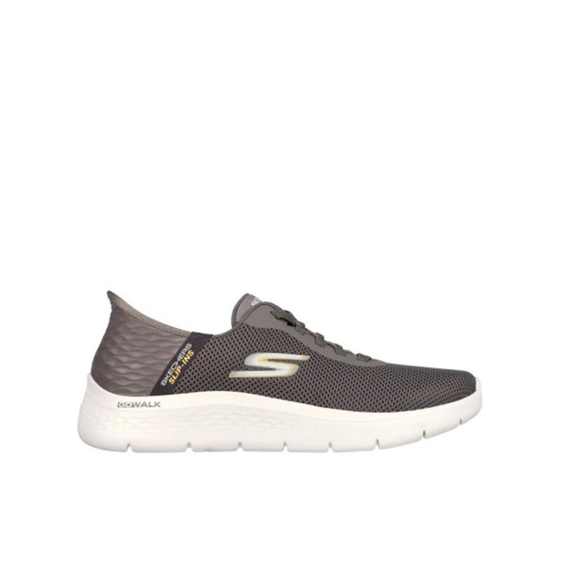 Zapatillas Deportivas Caminar Hombre Skechers 216496_BRN Grises con Cordones