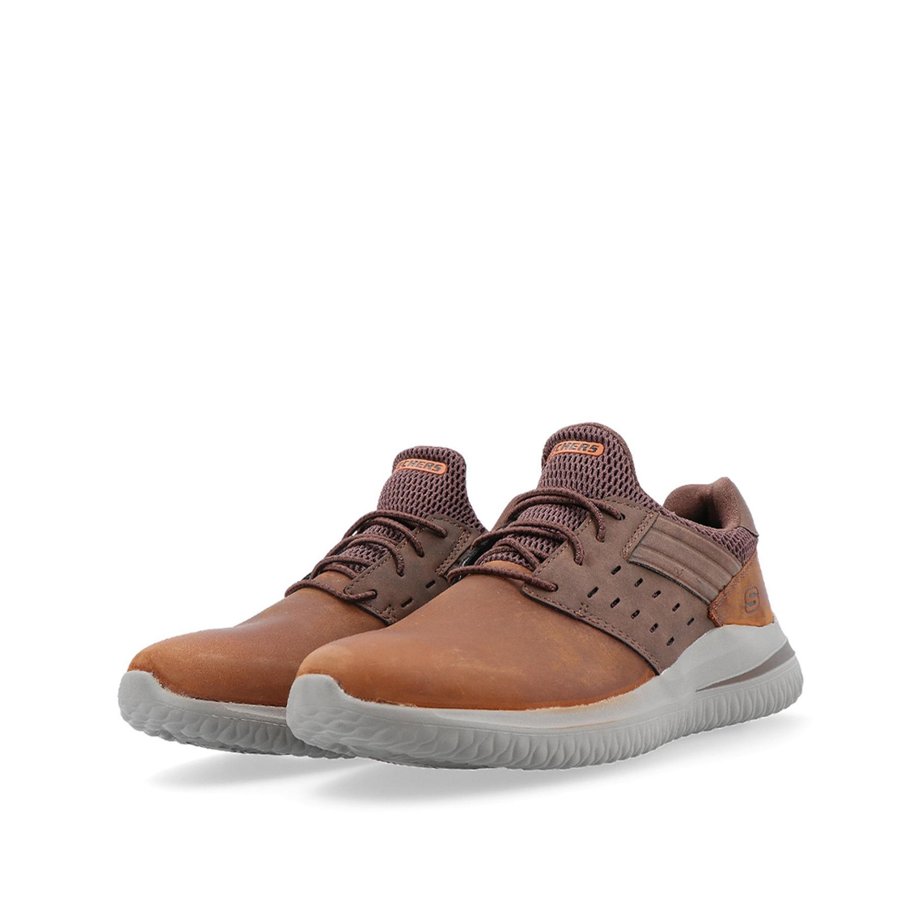 Tênis Marrons Skechers Masculinos Delson 3.0 3/5