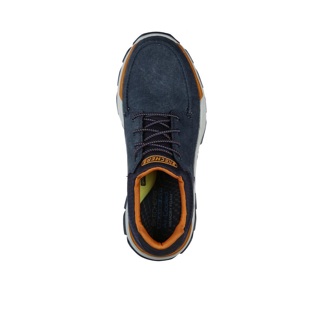 Sapatos Masculinos Skechers Respeitados Azuis 4/5