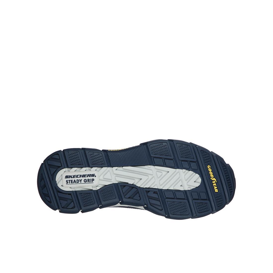 Sapatos Masculinos Skechers Respeitados Azuis 5/5