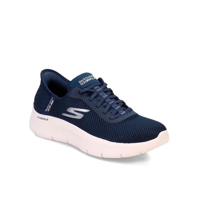 Zapatillas Deportivas Caminar Mujer Skechers 124975_NVW Azul marino con Cordones