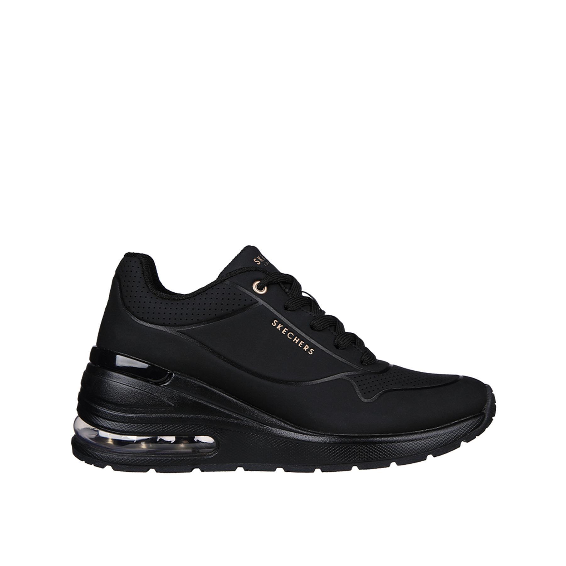 Zapatillas Deportivas Caminar Mujer Skechers 155401 BBK Negras con Cordones Decathlon