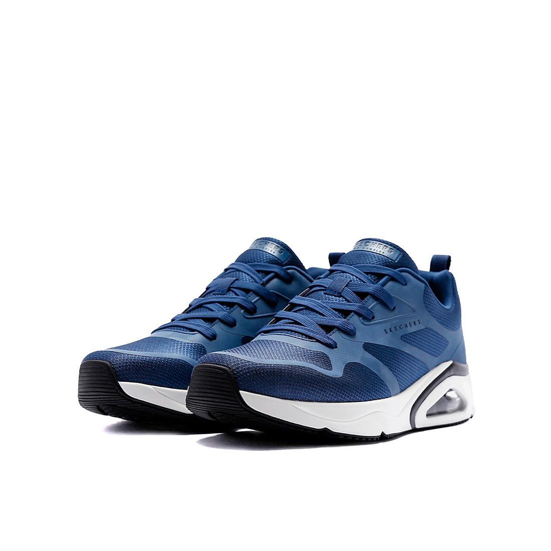 Tênis Masculinos Três Air Uno Azuis Skechers 3/5