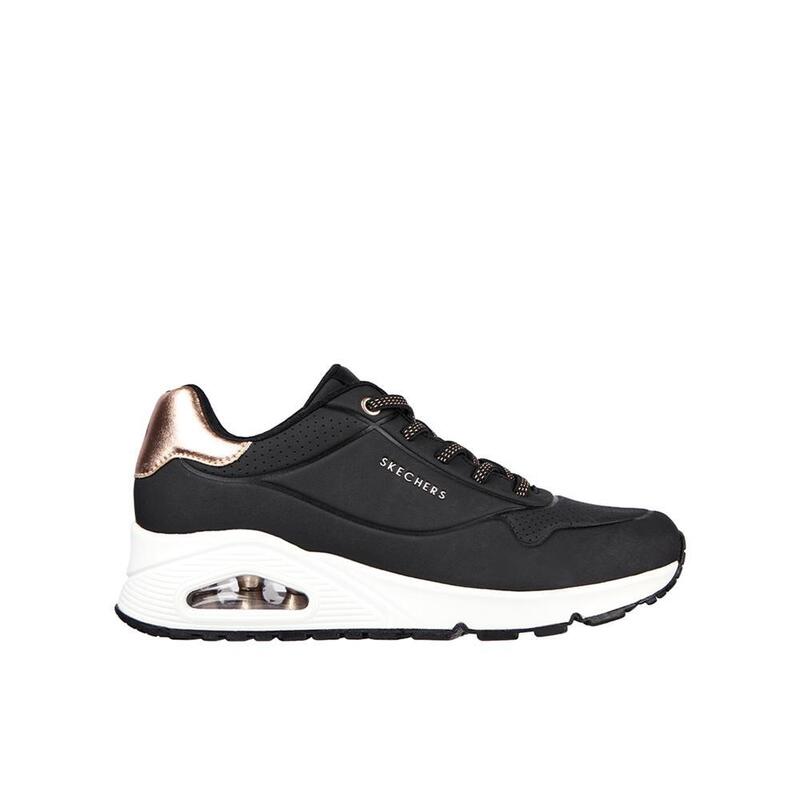 Sapatilhas Desportivas Caminhada Mulher Skechers 155196_BLK Pretos Atacadores