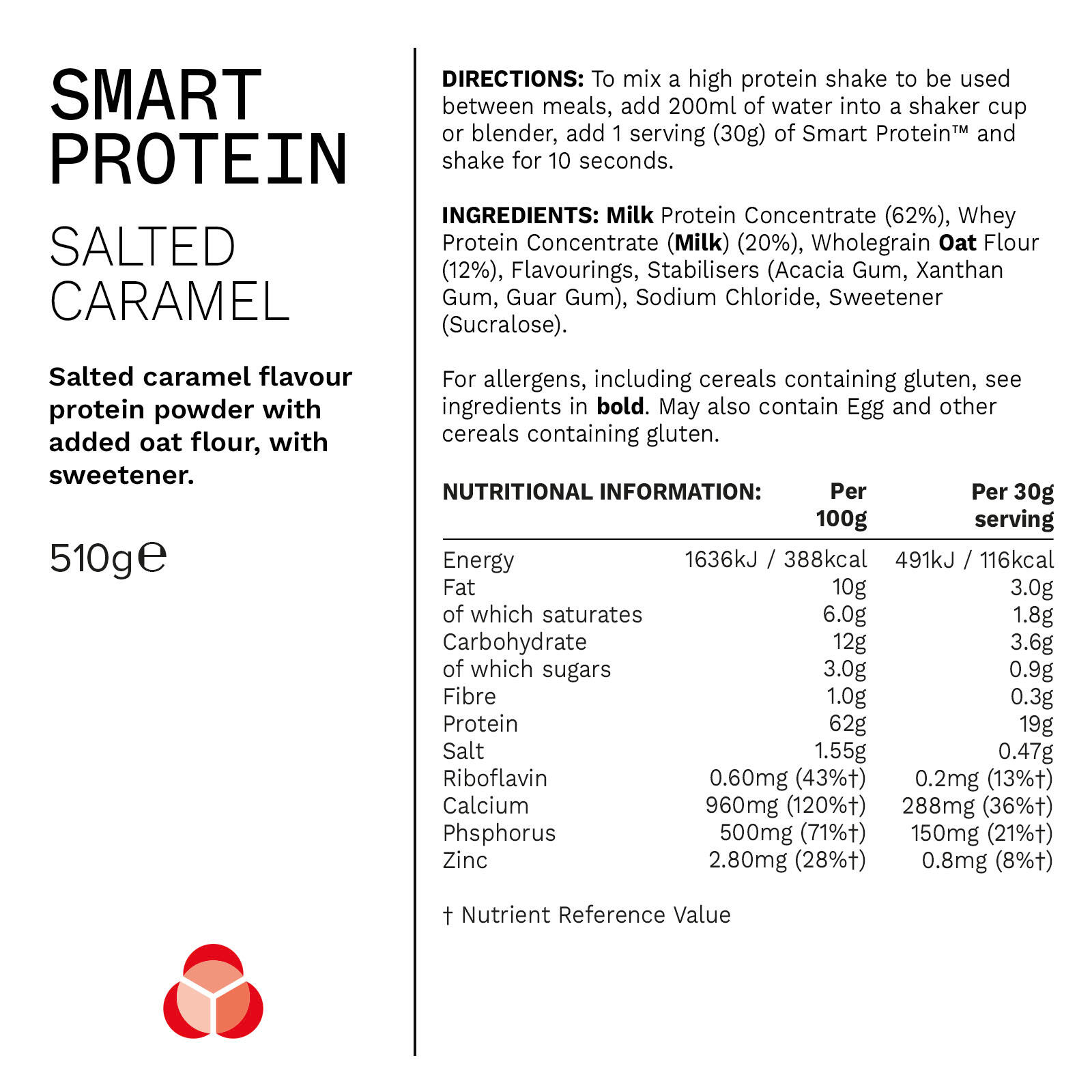PhD Smart Protein (510g) Salted Caramel - Protéines - Mélange de protéines 5/5