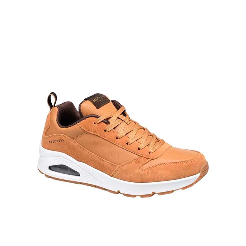 Zapatillas Deportivas Caminar Hombre Skechers 52468_WSK Camel con Cordones