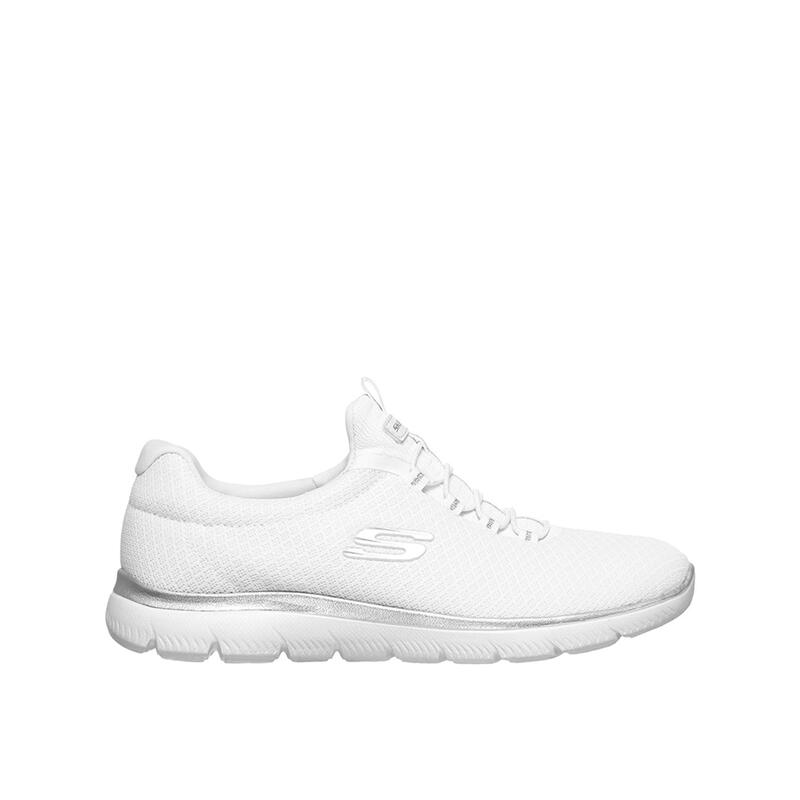 Zapatillas Deportivas Caminar Mujer Skechers 12980_WSL Blancas con Elásticos