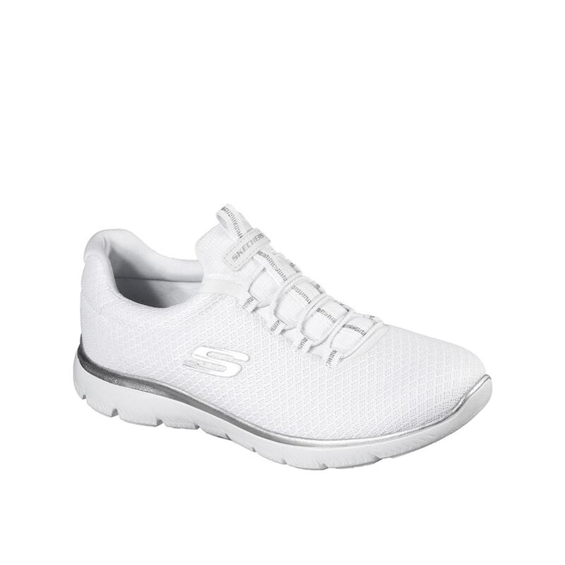 Zapatillas Deportivas Caminar Mujer Skechers 12980_WSL Blancas con Elásticos