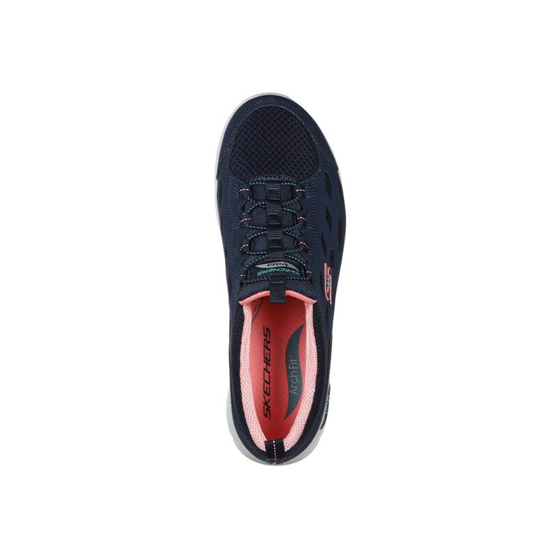 Zapatillas Deportivas Caminar Mujer Skechers 104163_NVCL Azul marino Elásticos