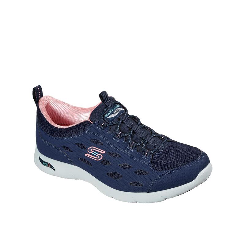 Zapatillas Deportivas Caminar Mujer Skechers 104163_NVCL Azul marino Elásticos