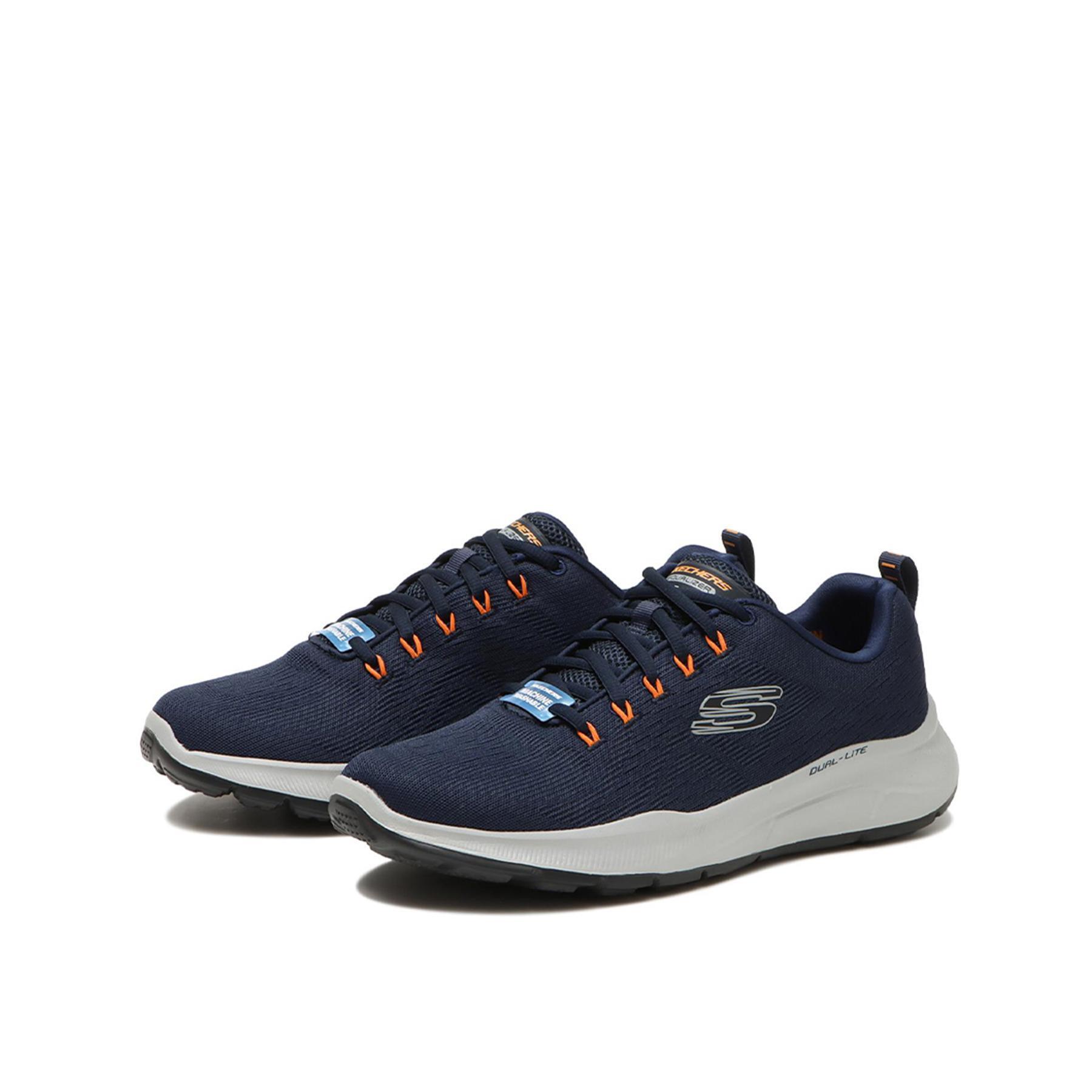 Zapatillas Deportivas Caminar Hombre Skechers 232519_NVOR Azul marino Cordones 3/5