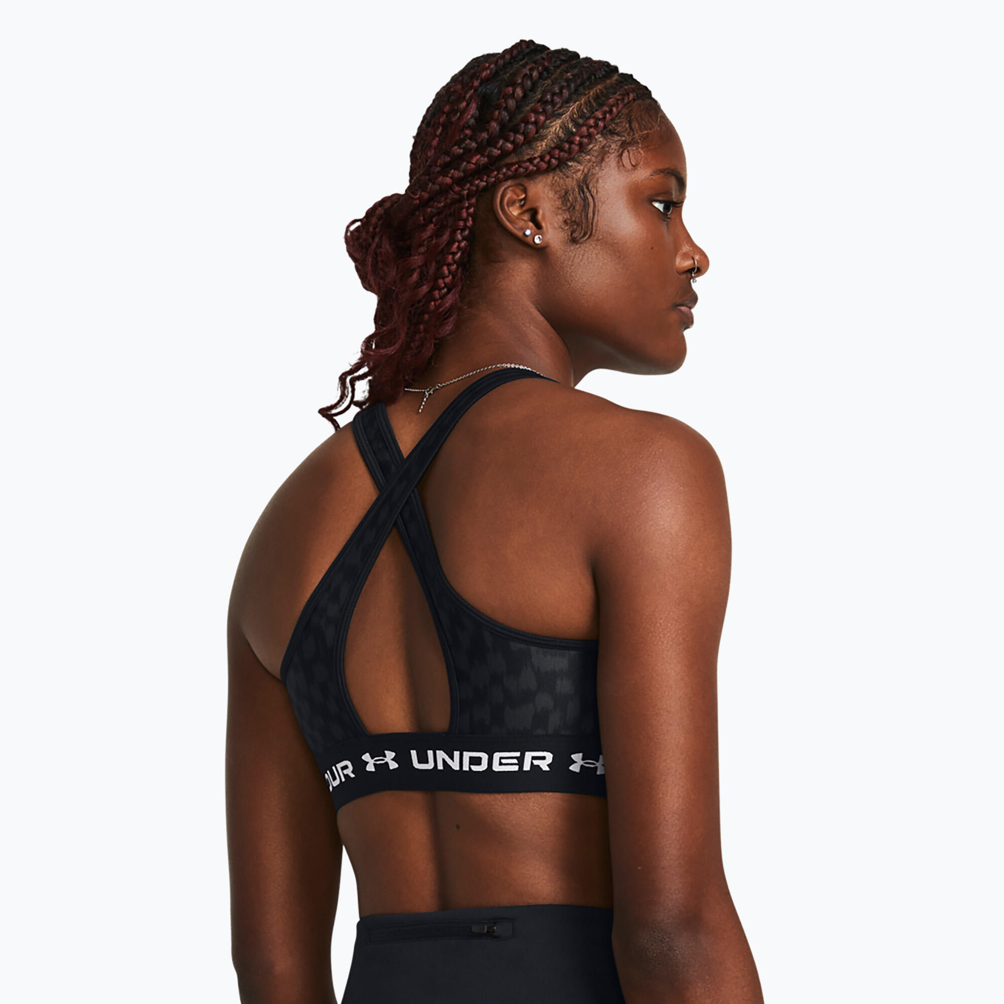Under Armour Crossback Mid Print soutien-gorge de fitness 2/5