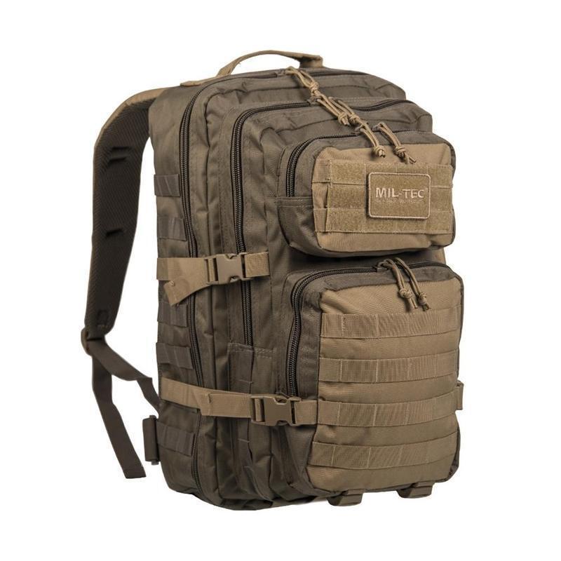 MOCHILA TÁTICA MILITAR MIL-TEC Verde/Coiote 36L