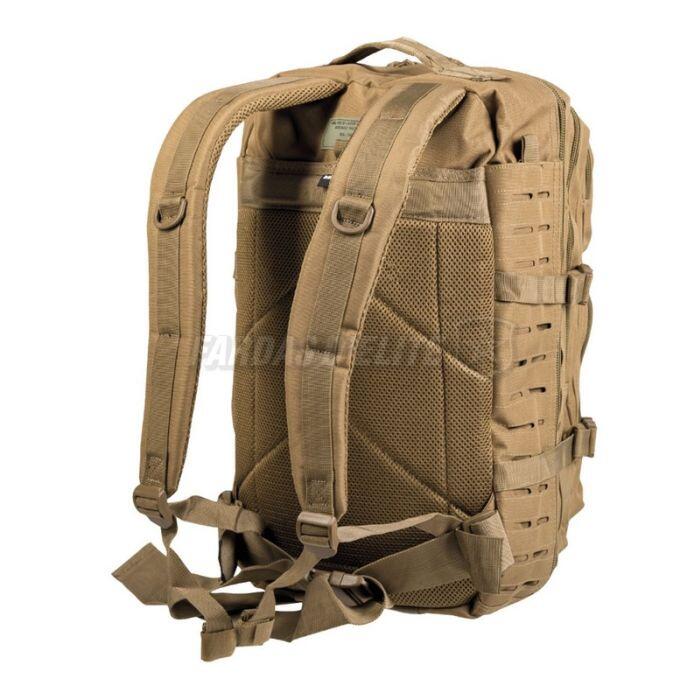 MOCHILA TÁTICA MILITAR MIL-TEC Corte Laser Coiote 36L 2/4