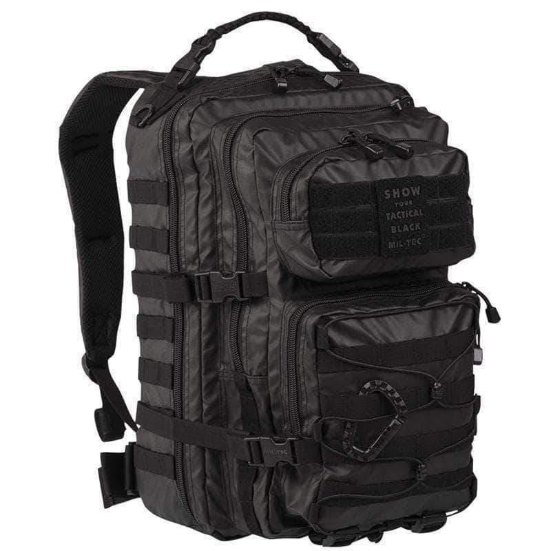 MOCHILA TÁTICA MILITAR MIL-TEC Waterproof Preta 36L