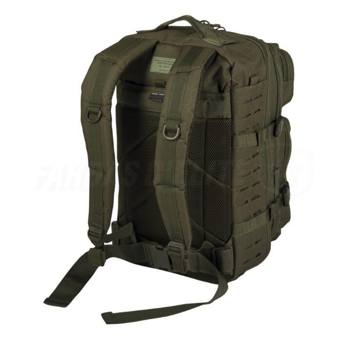 Mil-Tec バックパック US ASSAULT PACK Laser Cut システム搭載 LARGE 36L - OLIVE DRAB Mil-Tec US Assault Pack Large Laser Cut Olive | Decathlon