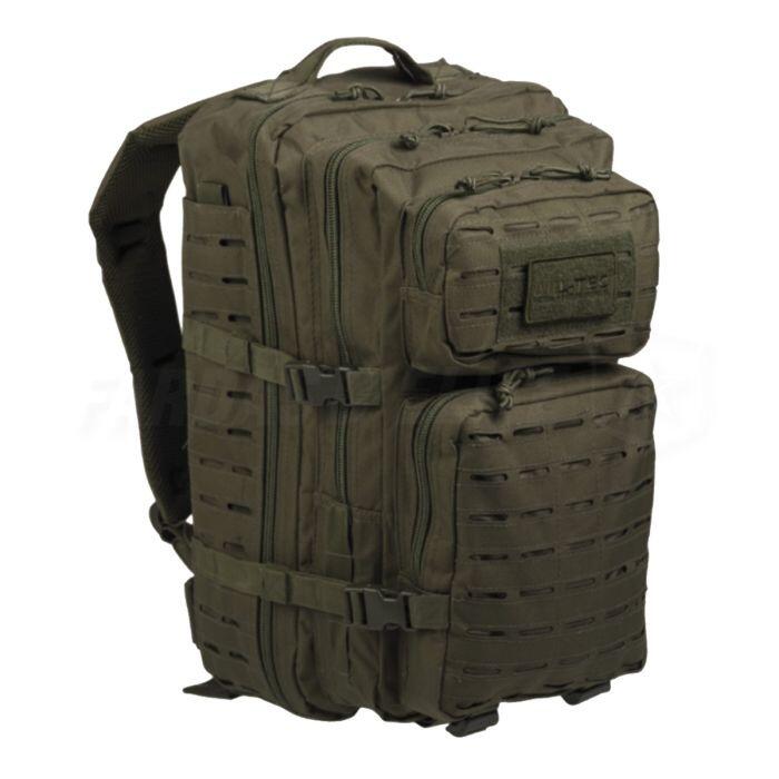 Mil-Tec US Assault Pack Large Laser Cut Olive | Decathlon