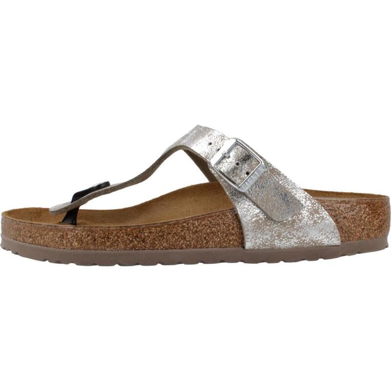 Sandalias Mujer Birkenstock Gizeh Bs Plata