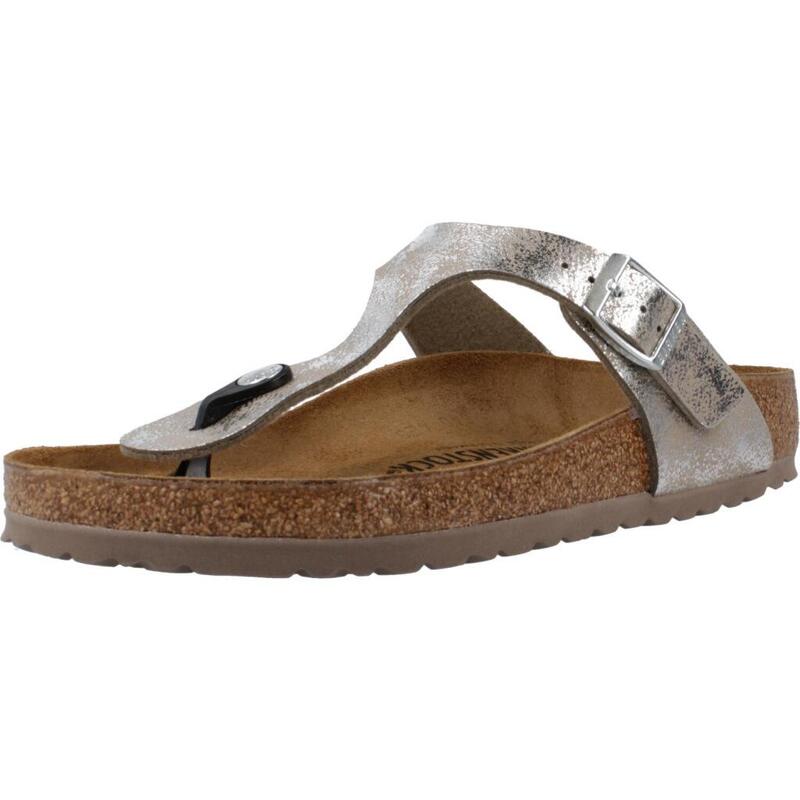 Sandalias Mujer Birkenstock Gizeh Bs Plata