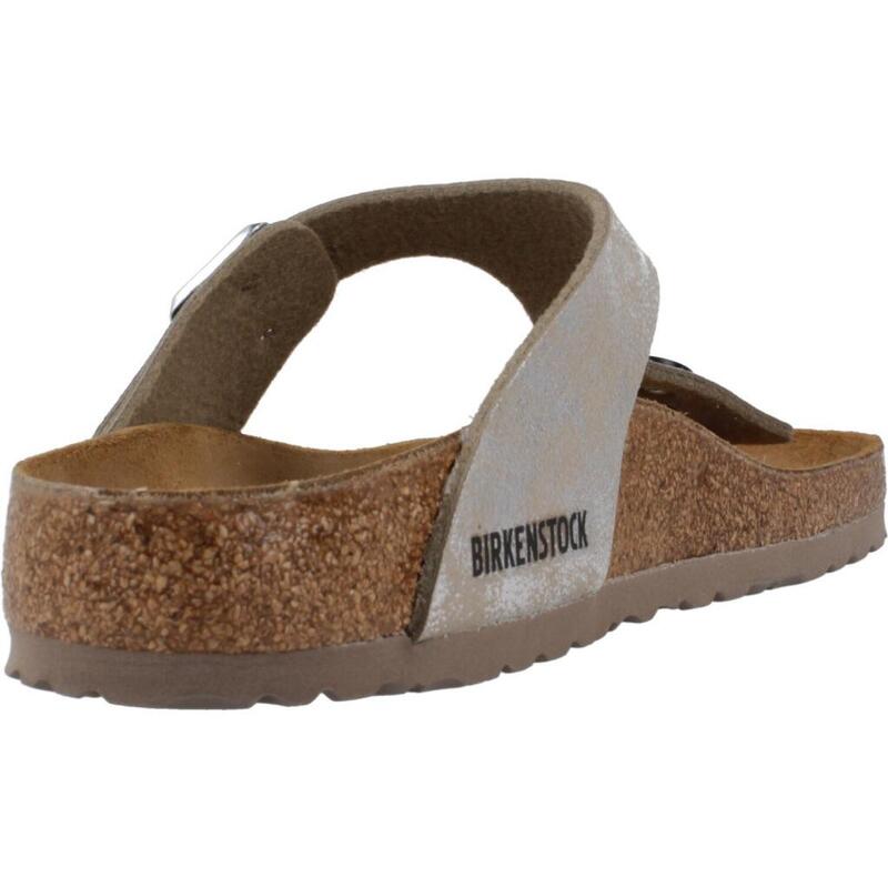 Sandalias Mujer Birkenstock Gizeh Bs Plata