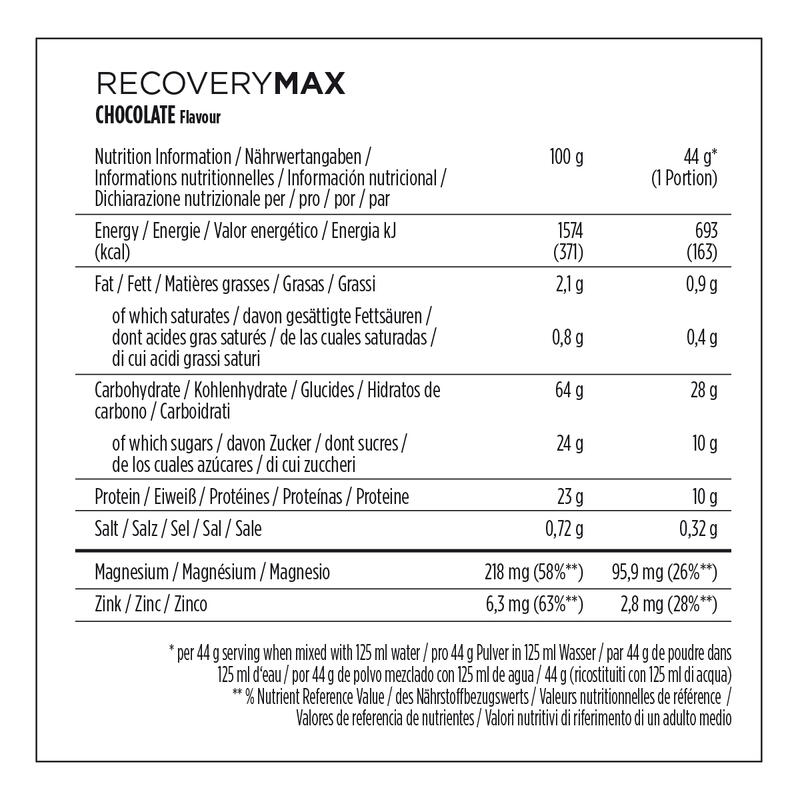 Recuperatiedrank Recovery Max chocolate 1144g