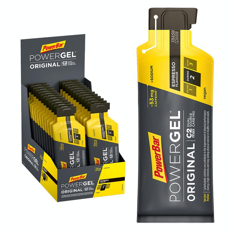 Powerbar PowerGel Original Espresso 24x41g - High Carb Energie Gel+53mg Koffein